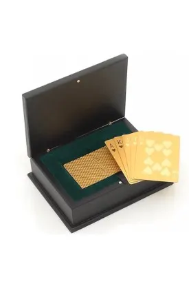 24 Karat Gold-Dipped Poker Cards