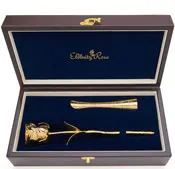 Gold-Dipped Rose & Vase Set